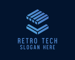 Tech Cube Block  logo design