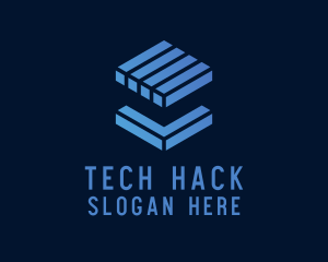 Tech Cube Block  logo design