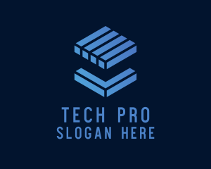 Tech Cube Block  logo design