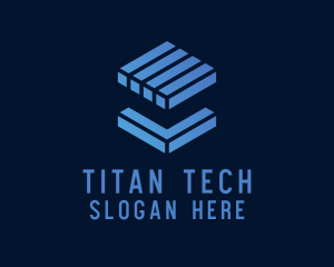 Tech Cube Block  logo design