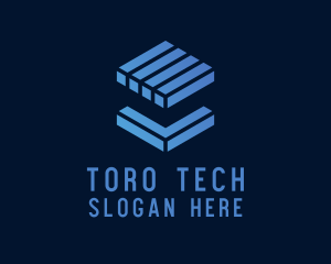 Tech Cube Block  logo design