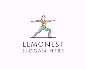 Yoga - Woman Yoga Teacher logo design