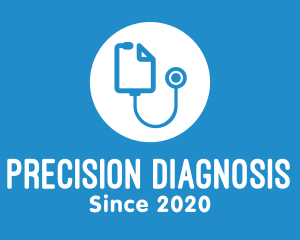 Diagnosis - Medical Consultation Stethoscope logo design