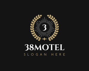 Laurel Wreath Hotel logo design