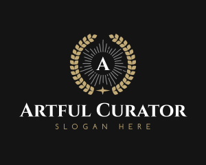 Laurel Wreath Hotel logo design