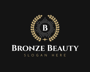 Bronze - Laurel Wreath Hotel logo design