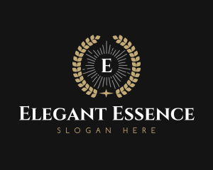 Laurel Wreath Hotel logo design