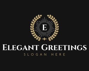 Laurel Wreath Hotel logo design