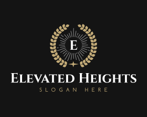 Laurel Wreath Hotel logo design