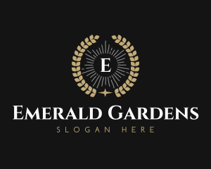 Laurel Wreath Hotel logo design