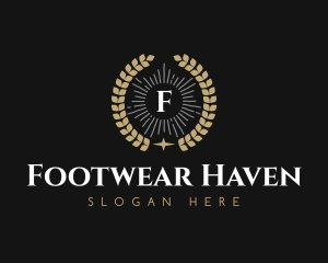 Laurel Wreath Hotel logo design