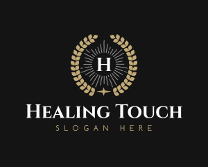 Laurel Wreath Hotel logo design