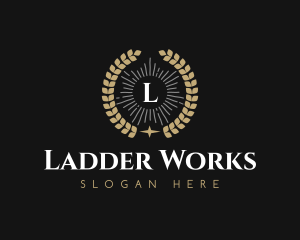 Laurel Wreath Hotel logo design