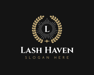 Laurel Wreath Hotel logo design