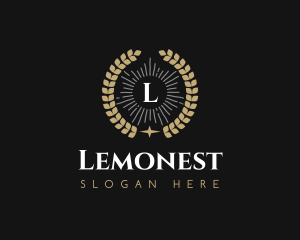 Laurel Wreath Hotel logo design