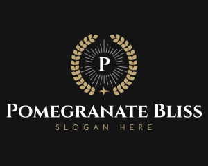 Laurel Wreath Hotel logo design