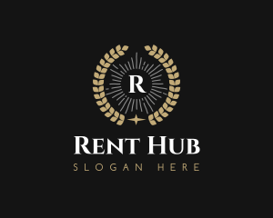 Laurel Wreath Hotel logo design