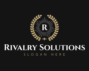 Laurel Wreath Hotel logo design