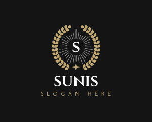 Laurel Wreath Hotel logo design