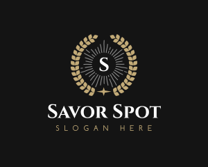 Laurel Wreath Hotel logo design