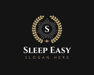 Laurel Wreath Hotel logo design