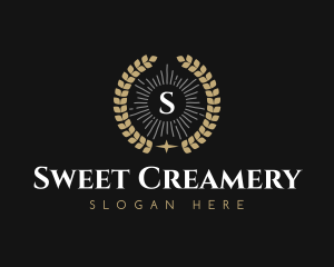 Laurel Wreath Hotel logo design