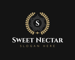 Laurel Wreath Hotel logo design