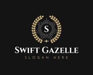 Laurel Wreath Hotel logo design