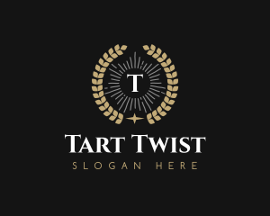 Laurel Wreath Hotel logo design