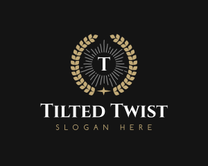 Laurel Wreath Hotel logo design