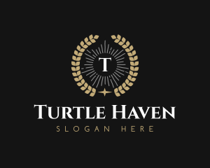 Laurel Wreath Hotel logo design