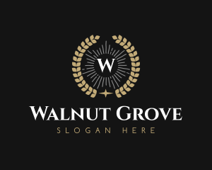 Laurel Wreath Hotel logo design