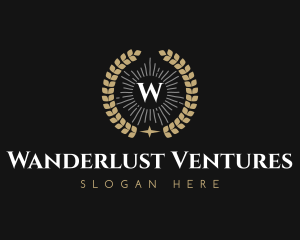 Laurel Wreath Hotel logo design