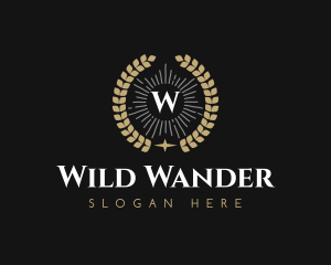 Laurel Wreath Hotel logo design