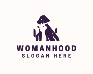 Cat Dog Veterinarian Logo