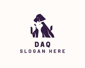Cat Dog Veterinarian Logo