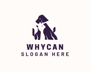 Cat Dog Veterinarian Logo