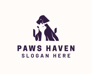 Cat Dog Veterinarian logo design