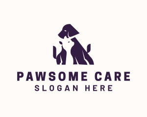 Cat Dog Veterinarian logo design