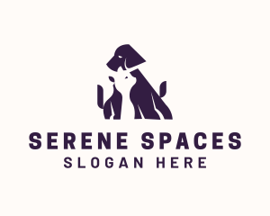 Cat Dog Veterinarian logo design