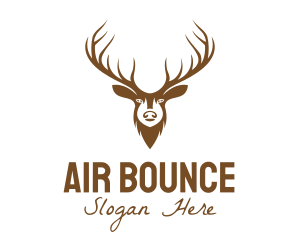 Brown Elk Head logo design