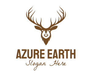 Brown Elk Head logo design