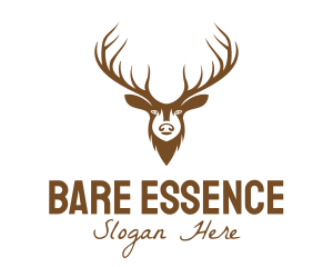 Brown Elk Head logo design