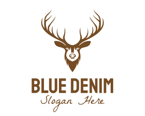 Brown Elk Head logo design