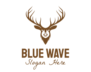 Brown Elk Head logo design