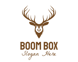 Brown Elk Head logo design