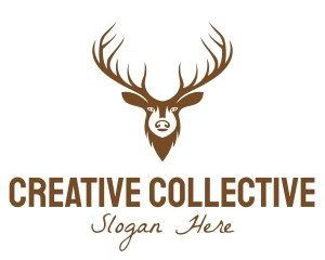 Brown Elk Head logo design