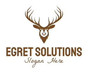 Brown Elk Head logo design