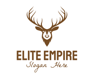 Brown Elk Head logo design