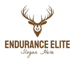 Brown Elk Head logo design